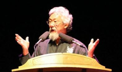 David Suzuki, talking geology, we assume.