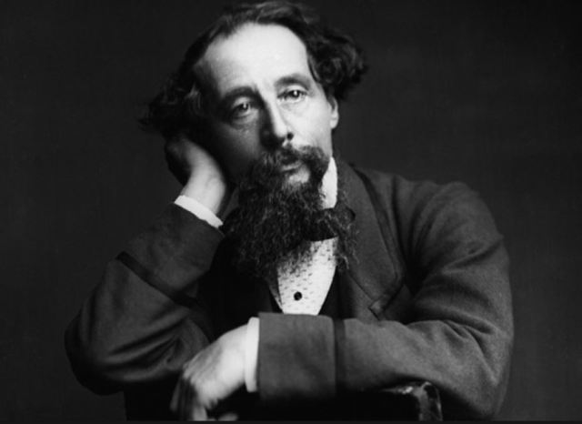 Dickens at age 49, photo by George Herbert Watkins