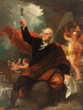 Franklin's science experiment chases cheribs away.