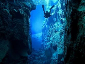 Iceland's Silfra Rift: North America, left, Europe, right. (Image credit: Davido69 Flickr http://www.flickr.com/photos/davido69/