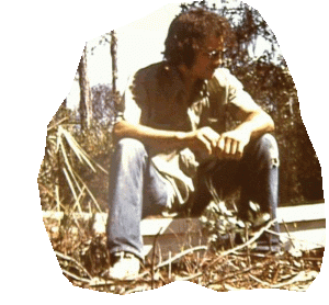 The author, hive sitting in Florida.