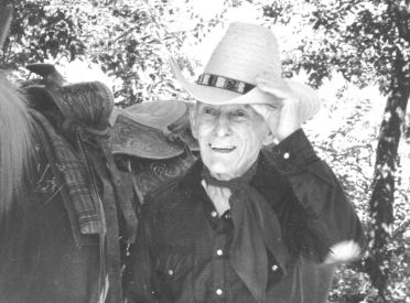 My Saskatchewan cowboy friend, at age 97, in 1990.