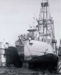 CUSS I drilling ship, 1961